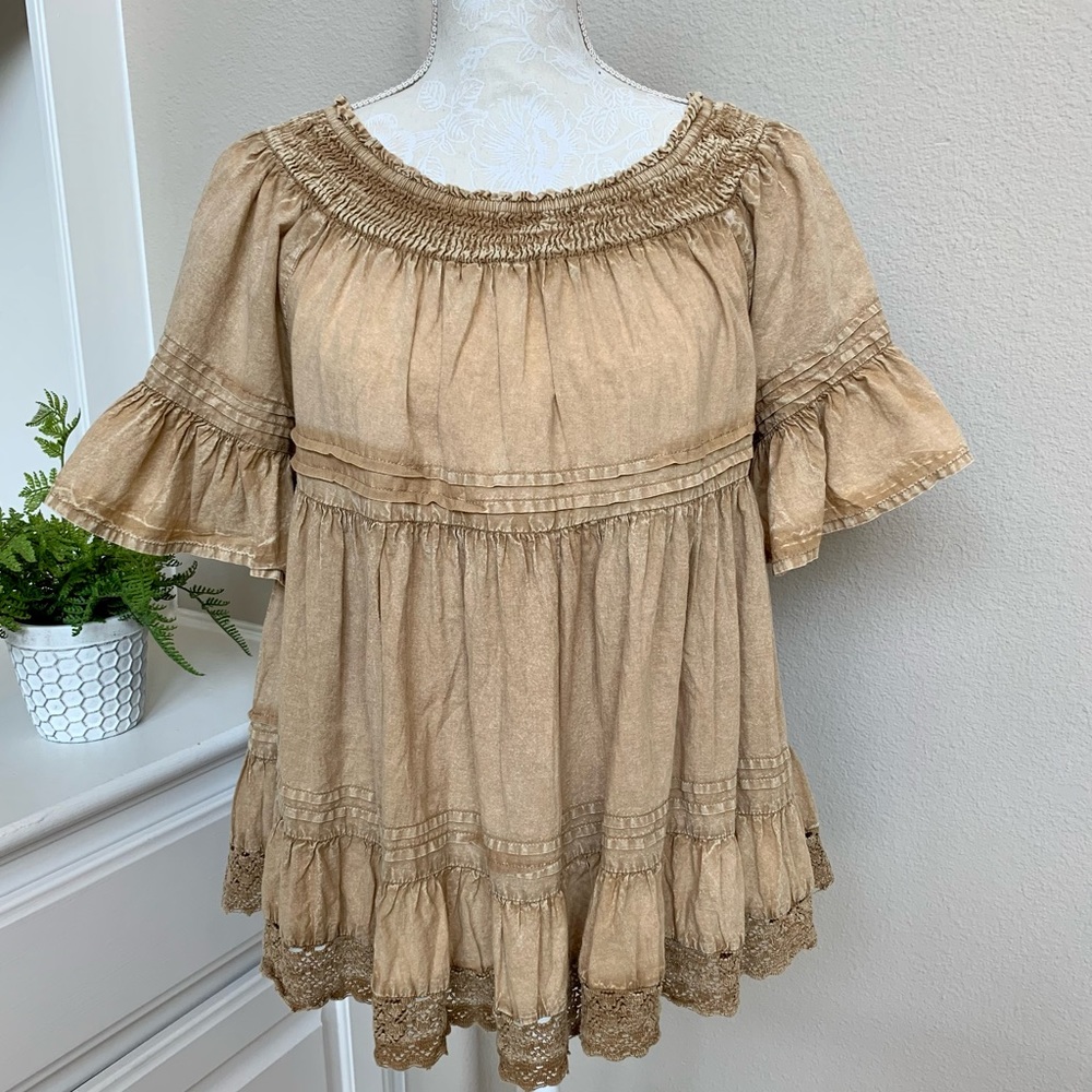 Solitaire Acid Washed Top Size Medium